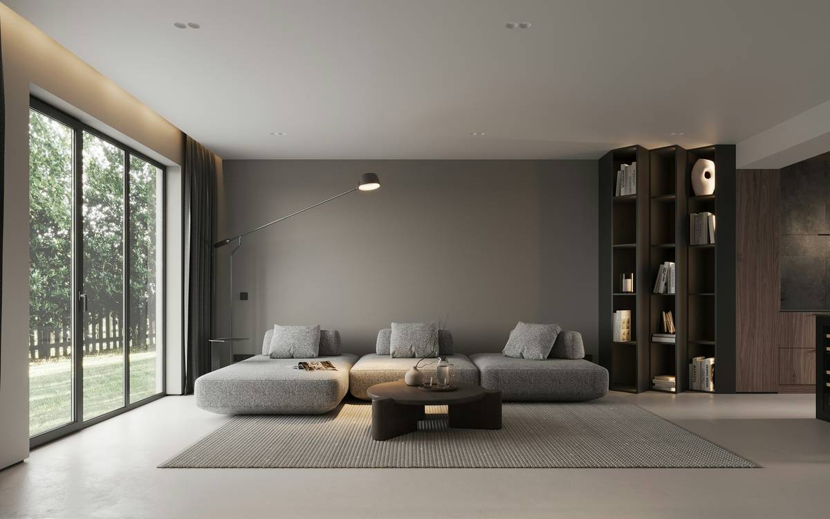 modern home recessed benefit drawback of before and after lighting comparison in a contemporary living room